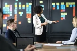 discussions at a user story analysis meetings